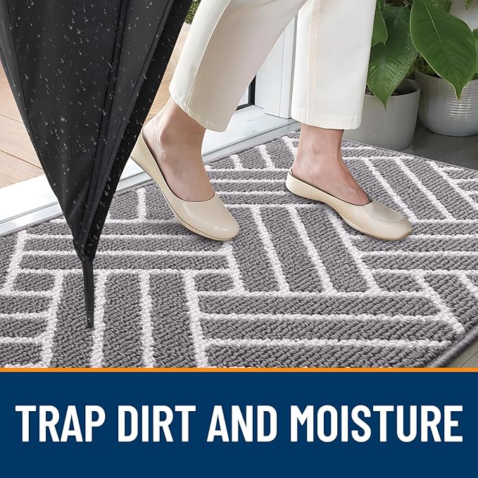 OLANLY Large Indoor Door Mat, 71x47 Inch, Dirt Resistant and Absorbent - Image 2
