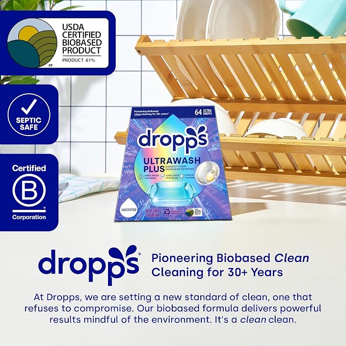 Dropps UltraWash Plus Dishwasher Detergent, Unscented - Image 6