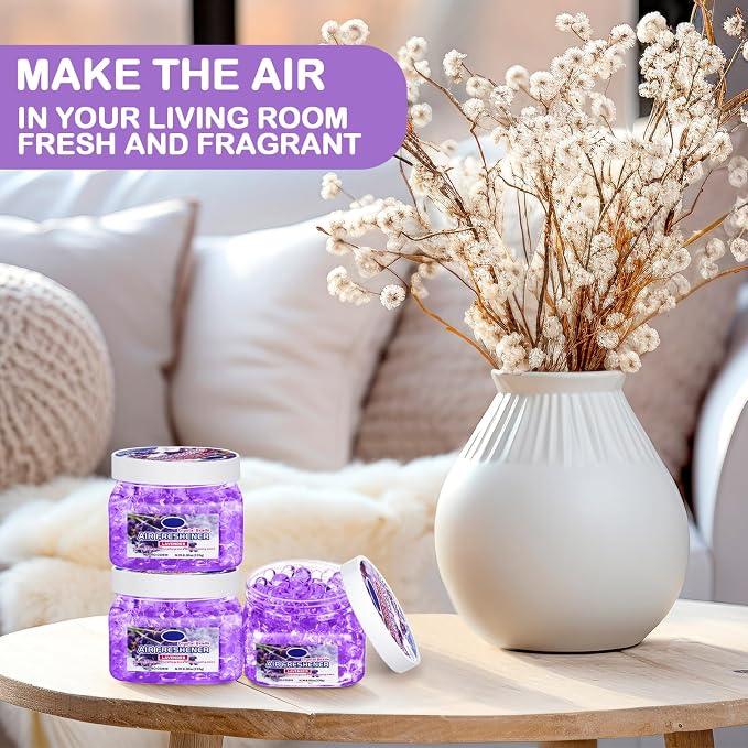 6 Pcs Air Freshener Gel Beads Bulk Odor Eliminator Beads Odor Removing Gel - Image 4