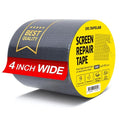 Grey Window Screen Repair Tape, 4 in X 15 FT, Screen Repair Kit by DRTAPELAB