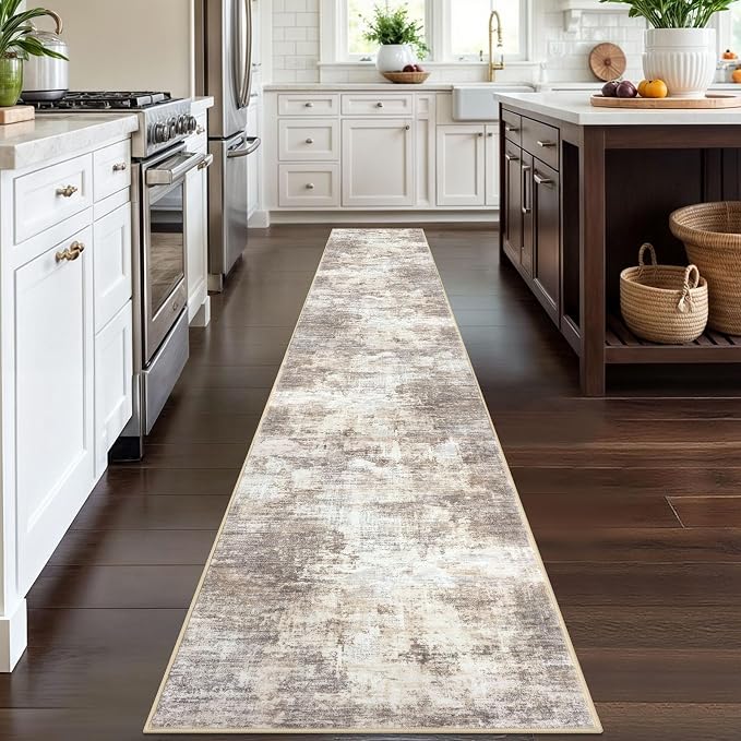 IOHOUZE Abstract Runner Rug 2x12 Ft Washable Runners - Image 2