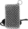 Herda Chain Mail Cast Iron Cleaner Scrubber, 316 Chainmail Pan Scrubber Metal by Betterqualitybetterlife