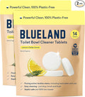 BLUELAND Toilet Bowl Cleaner Tablets, Lemon Cedar, Plastic-Free, No Harsh by BLUELAND