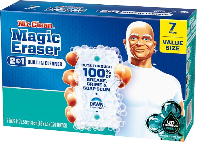 Mr. Clean Magic Eraser Foaming Sponge, All Purpose Cleaner, Dawn Cleaning Power - Image 13