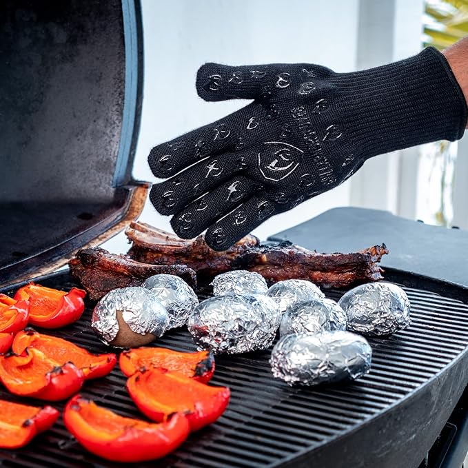Grill Armor Oven Gloves 932°F Extreme Heat & Cut Resistant Oven Mitts - Image 4