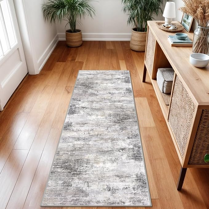 IOHOUZE Abstract Runner Rug 2x7 Ft Washable Runners - Image 2
