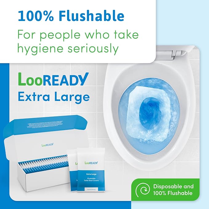 Individually Wrapped Toilet Seat Covers Disposable Flushable - Image 4