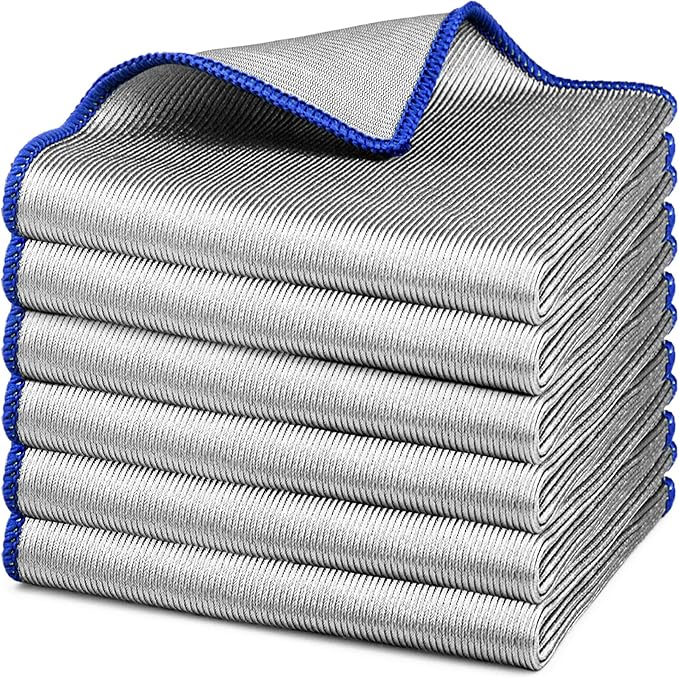 Microfiber Cleaning Cloth Polishing Glass Cleaner Absorbent Kitchen Towel Quick by Ekedalen