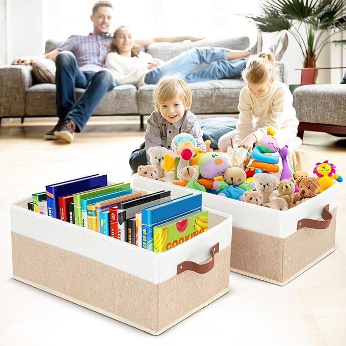6 Pack Fabric Storage Bins, Large Storage Baskets - Image 6