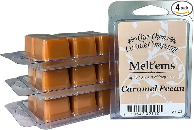 Our Own Candle Company Premium Wax Melt, Carmel Pecan, 6 Cubes, 2.4 oz by OurOwnCandleCompanycandles