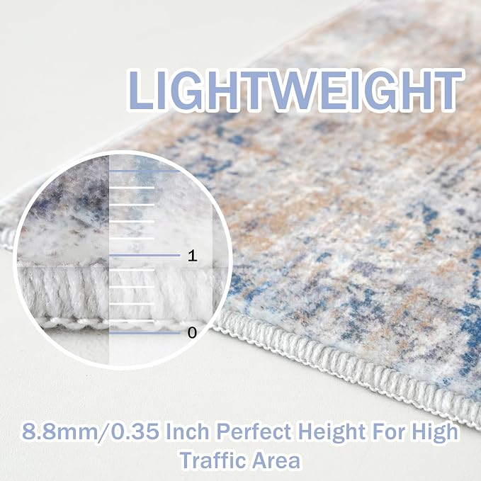 IOHOUZE Abstract Runner Rug 3x10 Ft Washable Runners - Image 5