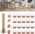 24PCS Upgraded Silicone Chair Leg Floor Protectors by Violibar