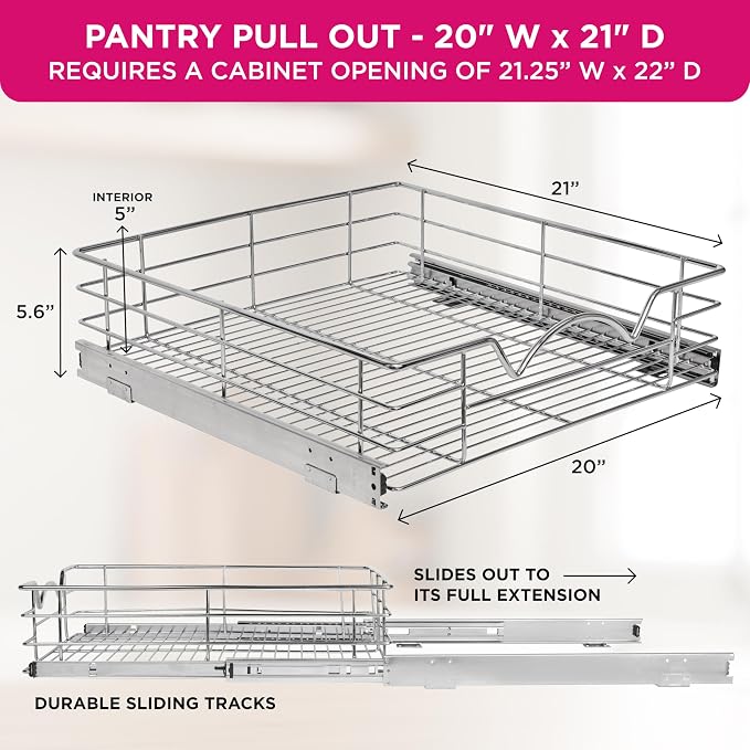HOLDN’ STORAGE Heavy-Duty Premium Collection Pull Out Cabinet Organizer - Image 3