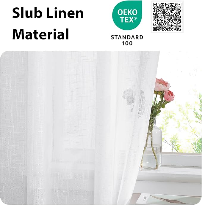 NICETOWN Linen Textured Door Curtain - Image 4