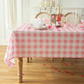 Classic Gingham Buffalo Tablecloth Fabric by Essifunia