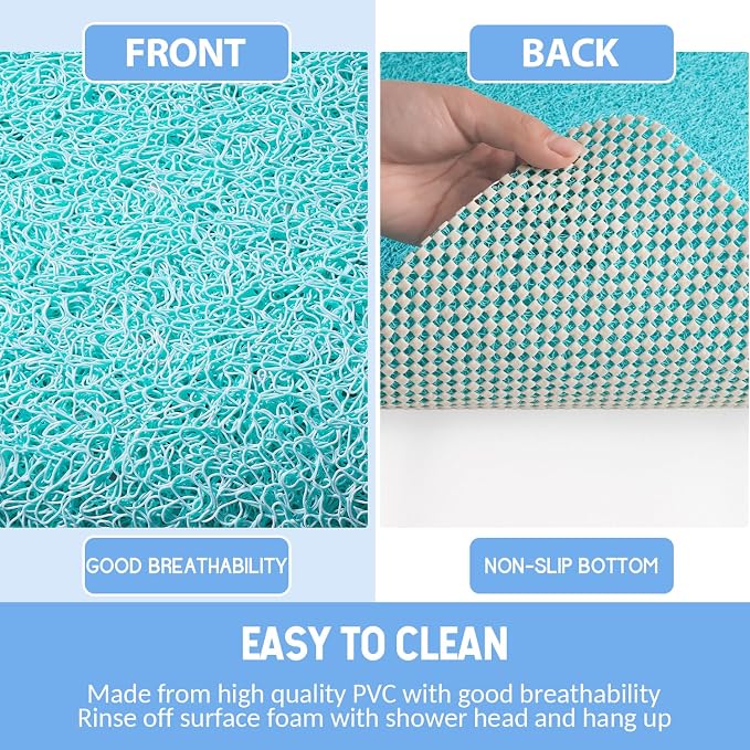 Non-Slip Bathtub Mat, 2 Pack Anti Slip Shower Mat, Fast Drying Bathtub Mats - Image 4