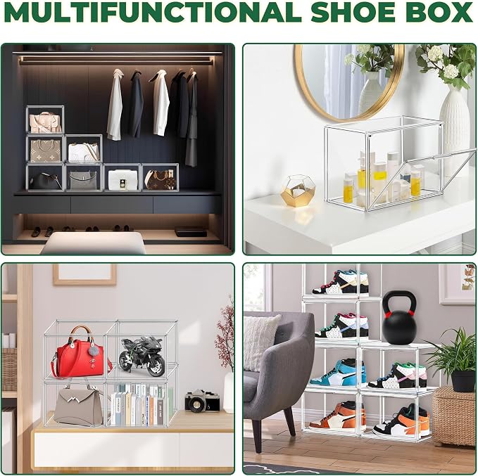 12 Pack Thicken Shoe Rack Organizer - Image 6