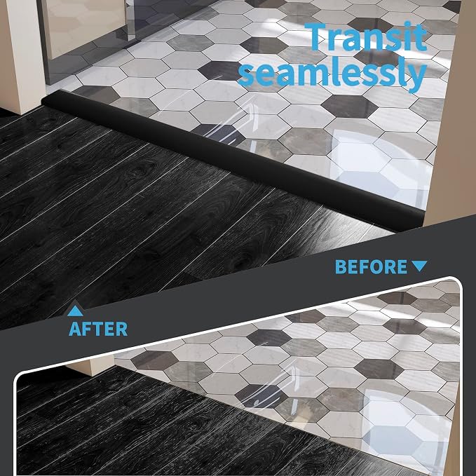 Art3d Self Adhesive Vinyl Floor Transition Strip, Laminate Strip Flat Divider - Image 3
