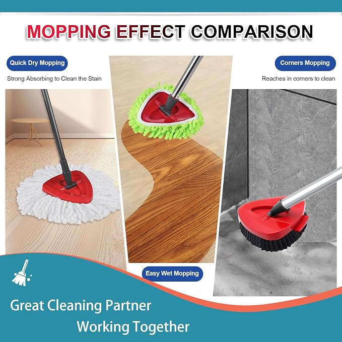 3 Pack Mop Replacment Heads for O-Ceda Mop Replace Head Spin Mop Heads - Image 5