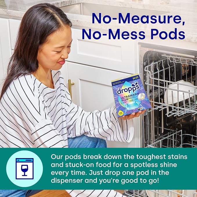 Dropps UltraWash Plus Dishwasher Detergent, Unscented - Image 4
