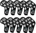 Golf Iron Covers Lucky 777 Golf Iron Headcover 10pcs Synthetic Leather Golf by BAIRBREGOLF