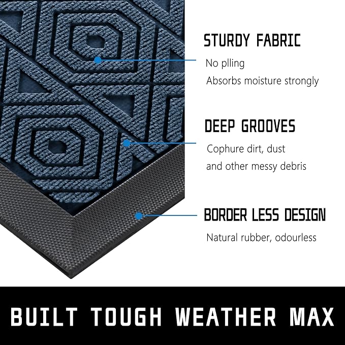 Yimobra Door Mat, Outdoor Indoor Entrance Welcome Mat, Heavy Entry Front Door - Image 5