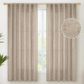 YoungsTex Dark Oatmeal Curtains 63 Inches Long by YoungsTex