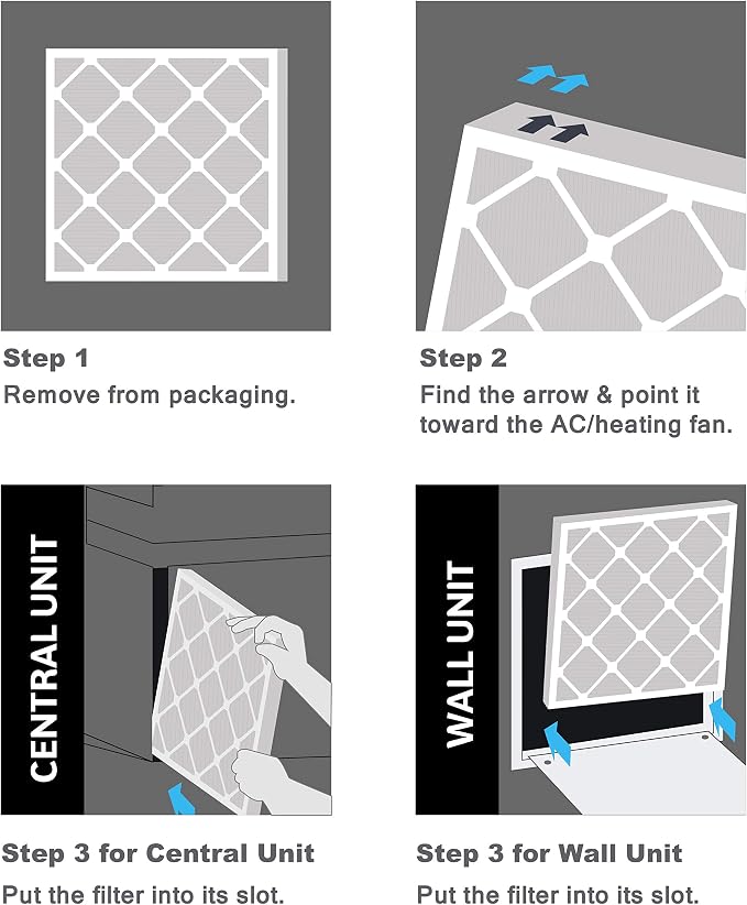Aerostar 8x24x1 MERV 8, Pleated Air Filter, Box of 6, Made in the USA - Image 5