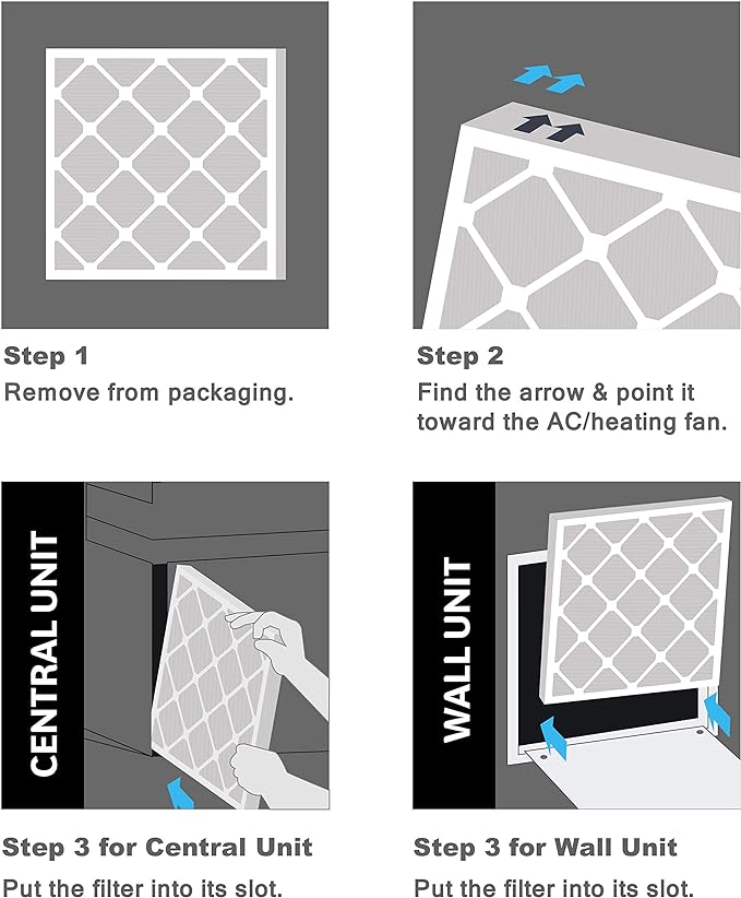 Aerostar 12x30x1 MERV 11 Pleated Air Filter, AC Furnace Air Filter, 6 Pack - Image 5