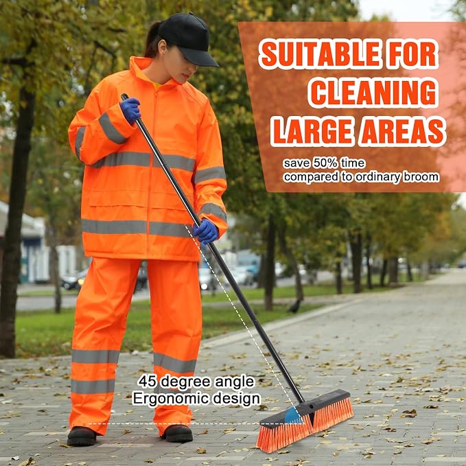 Zhehao 6 Pack 18 Inches Push Broom Outdoor, Concrete Floor Cleaning - Image 5