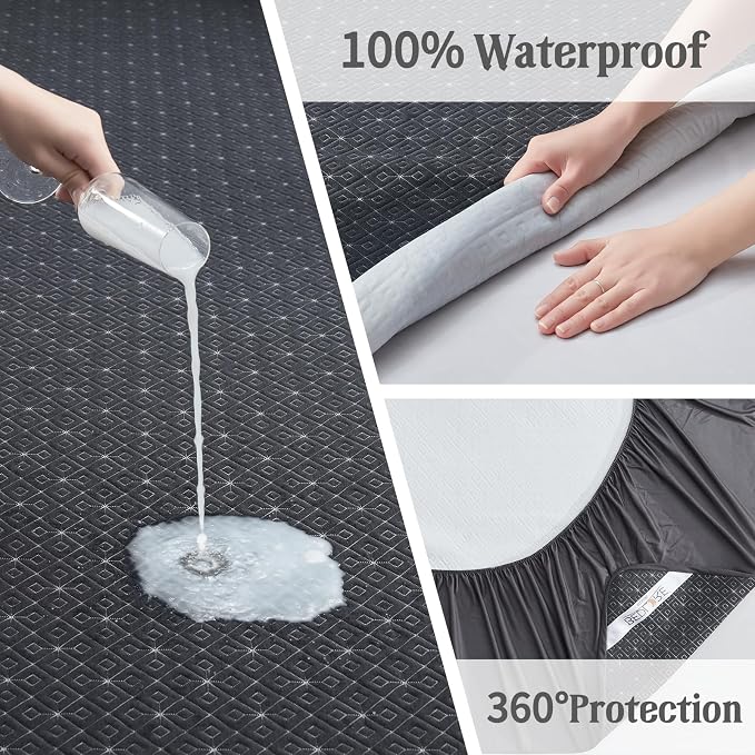 BEDLORE Waterproof Twin XL Mattress Protector, Noiseless Mattress Cover - Image 4
