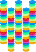 100 Pcs Plastic Dish Scrubbers, Reusable Non-Scratch Nylon Scouring Pads Bulk by SeewtLice