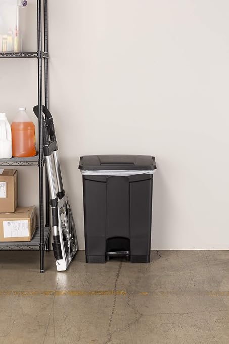 Safco Step On Plastic Trash Can - Image 4