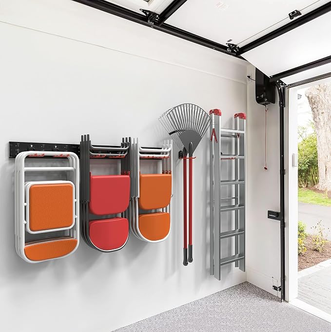 Wallmaster Wall Mount Garage Organizer Tool Storage Rack, Heavy Duty Folding - Image 2