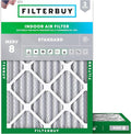 Filterbuy 17x22x2 Air Filter MERV 8 Dust Defense Replacement, Electrostatic by Filterbuy