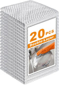 20 Pcs New Upgrade 3-Layer Metal Dish Cloth, No Scratches Wire Cleaning Cloth by INFICRIME