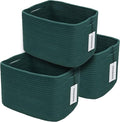 Cotton Rope storage Basket Bins14.5X9.5X9.3“ Basket by XUANGUO