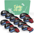 FINGER TEN Golf Club Covers for Irons Magnetic Value 11 Pack, Synthetic Leather by FINGERTENSport