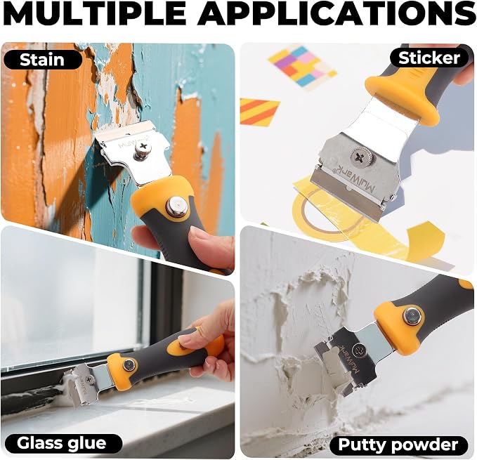 MulWark Razor Blade Scraper | 2 Handles Razor Scraper Set - Image 7
