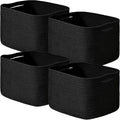 Black Storage Baskets for Shelves, Small Storage Baskets for Organizing by ICERZCZ