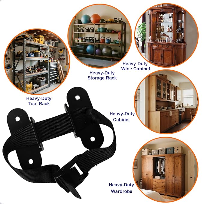 1000 lbs. Furniture Anchors, Anti Tip Straps - Image 4