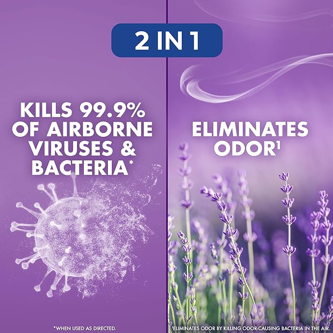 Lysol Air Sanitizer Spray with Odor Eliminator - Image 3