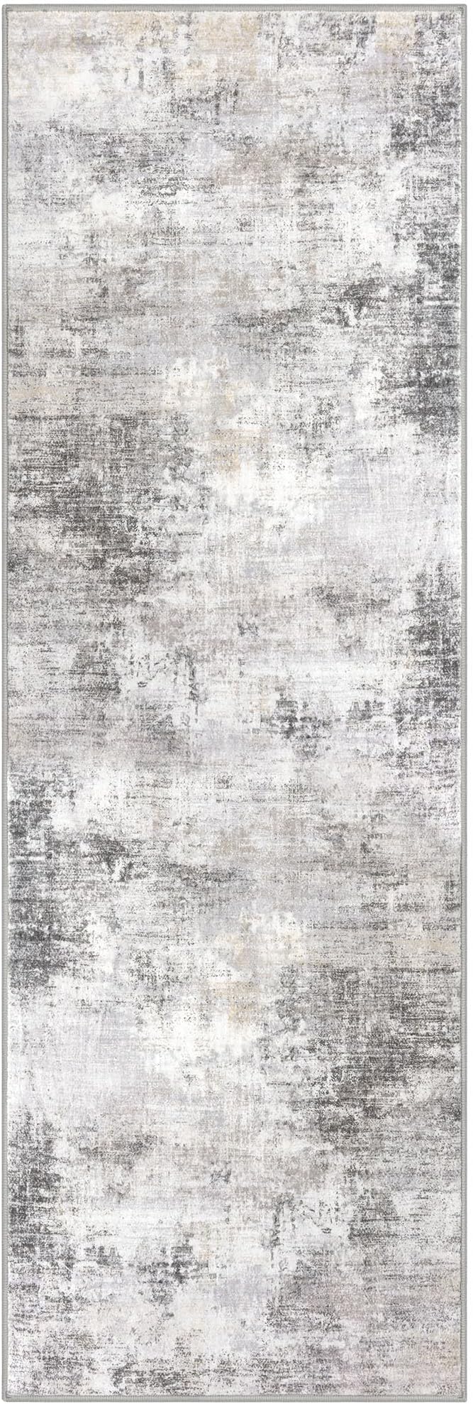 IOHOUZE Abstract Runner Rug 3x8 Ft Washable Runners - Image 9