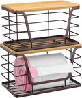 ALOCEO 2 Pack Large Pantry Baskets by ALOCEOWallHooksAdhesive