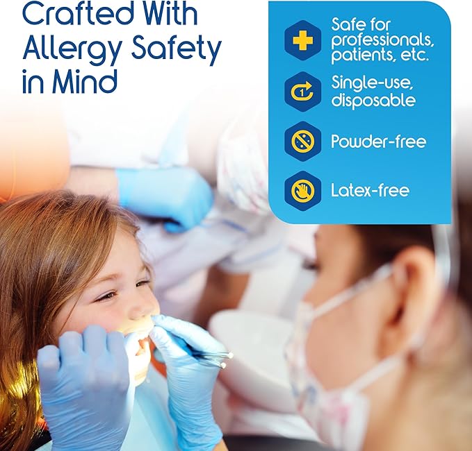 Inspire Nitrile Exam Gloves | The Original Quality Stretch Nitrile Cobalt Blue - Image 4