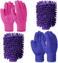 6 Pcs Microfiber Dusting Mitt Gloves Microfiber Washable Dusting Gloves Car by Potchen