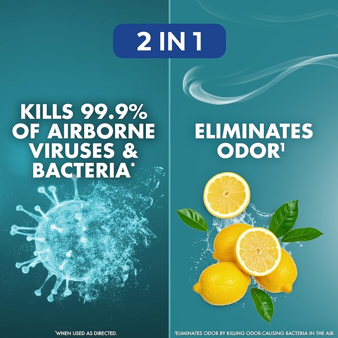 Lysol Air Sanitizer Spray with Odor Eliminator - Image 3