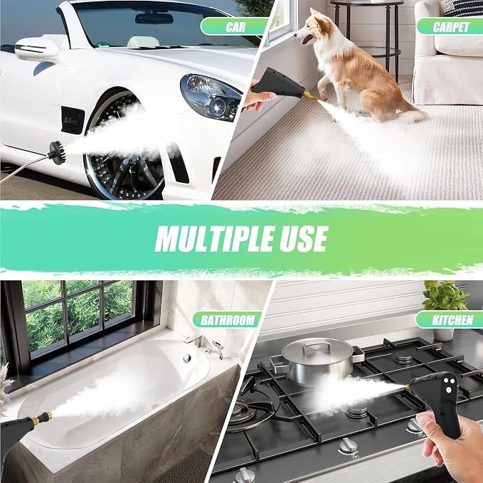 2500W Steam Cleaner for Home Use, 6-level Speed Adjustable Handle, 1.2L - Image 7