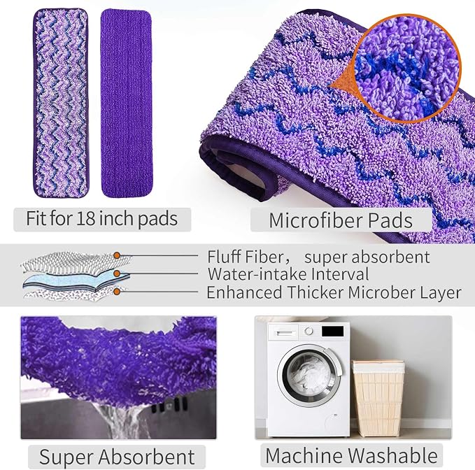 Mops for Floor Cleaning, Wet and Dry Spray Mop - Image 3