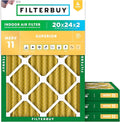 Filterbuy 20x24x2 Air Filter MERV 11 Allergen Defense Replacement, by Filterbuy